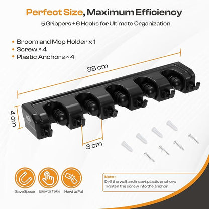 Heavy Duty ABS Plastic Broom Holder - Image 5