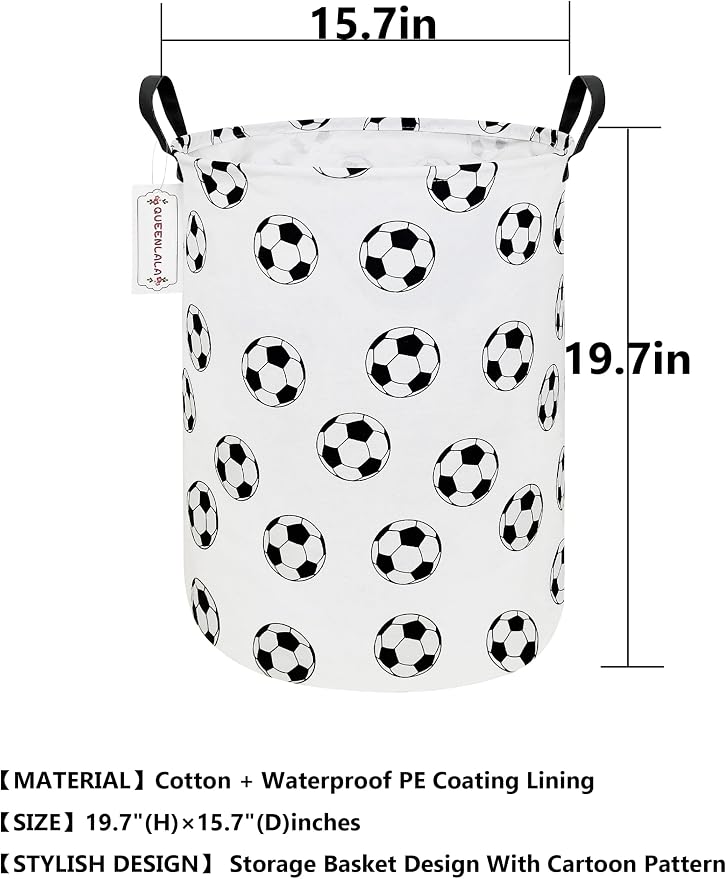 QUEENLALA Large Storage Basket, Laundry Hamper/Bathroom/Home Decor/Collapsible - Image 2