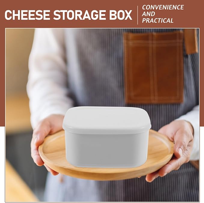 Kichvoe Cheese Box with Lid Refrigerator Storage Container - Image 6