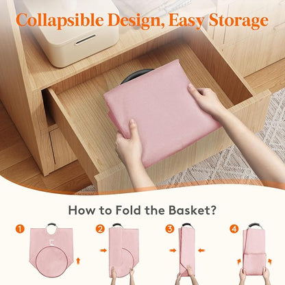 Lifewit 100L 2-Pack Large Laundry Basket, Collapsible Laundry Hamper - Image 8
