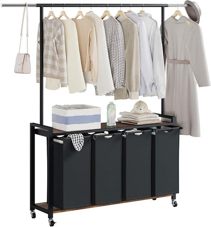 GarveeHome Rolling Laundry Cart - Image 3