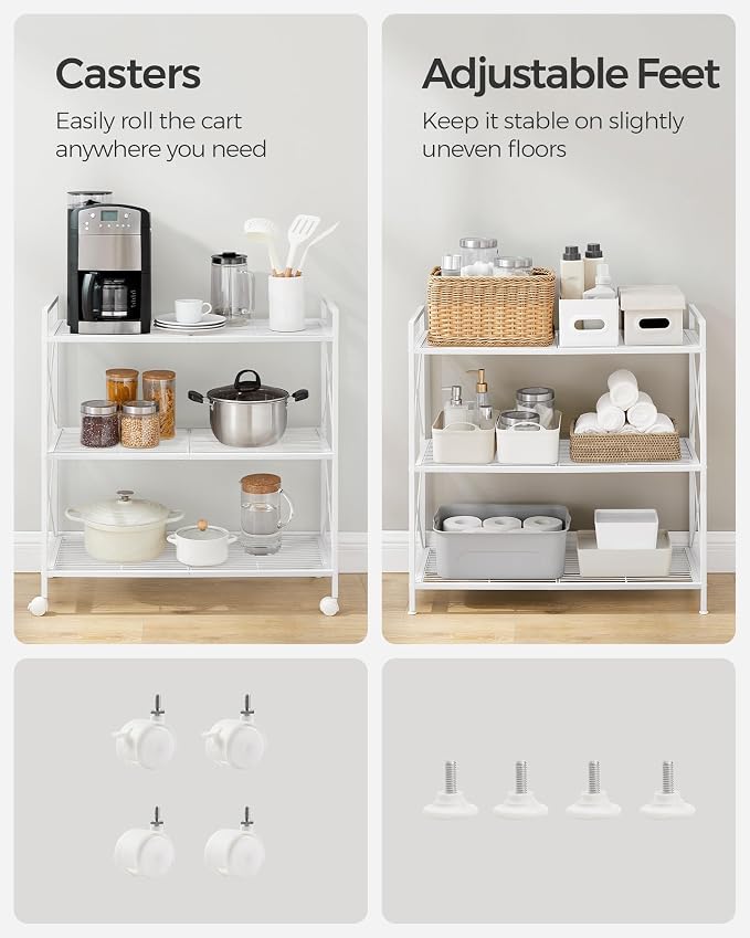 SONGMICS 3-Tier Metal Storage Rack - Image 5