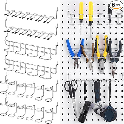 Coume 6 Pcs Pegboard Screwdriver Holders Organizer Pegboard Plier Holders by Surlontye