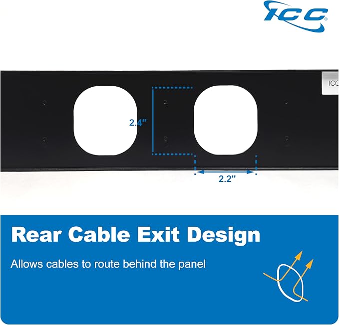 ICC 2U Ring Cable Manager Panel - Image 9