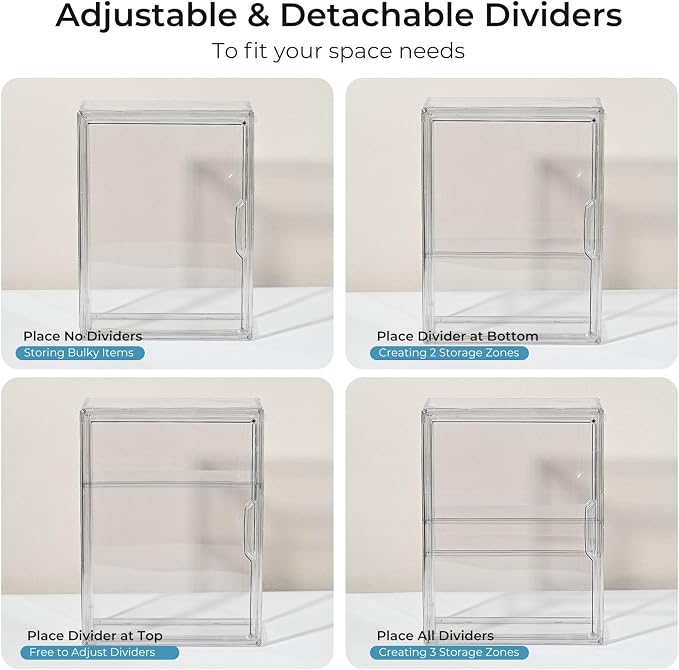 Baby Bottle Organizer – Large Adhesive Wall-Mount 3 Tier Adjustable Acrylic - Image 6