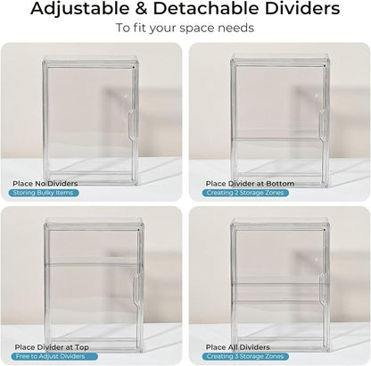 Baby Bottle Organizer – Large Adhesive Wall-Mount 3 Tier Adjustable Acrylic - Image 6