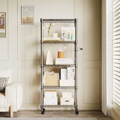Garvee 5-Tier Storage Shelves Heavy Duty Metal Wire Rack Shelving, 1100 LBS - Image 8