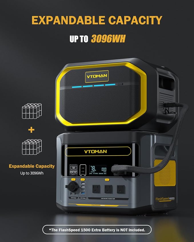 VTOMAN FlashSpeed 1500 Portable Power Station 1548Wh - Image 5