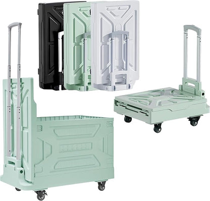 VECELO 23 GAL 2-in-1 Foldable Shopping Cart, Collapsible Utility Cart by VECELO