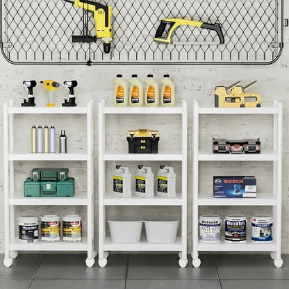 VETALLO 4 Tier White Metal Shelving | - Image 5