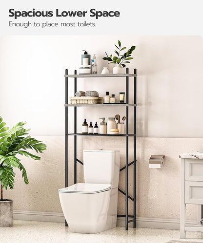 HOOBRO Over the Toilet Storage, 3-Tier Over Toilet Bathroom Organizer, - Image 4