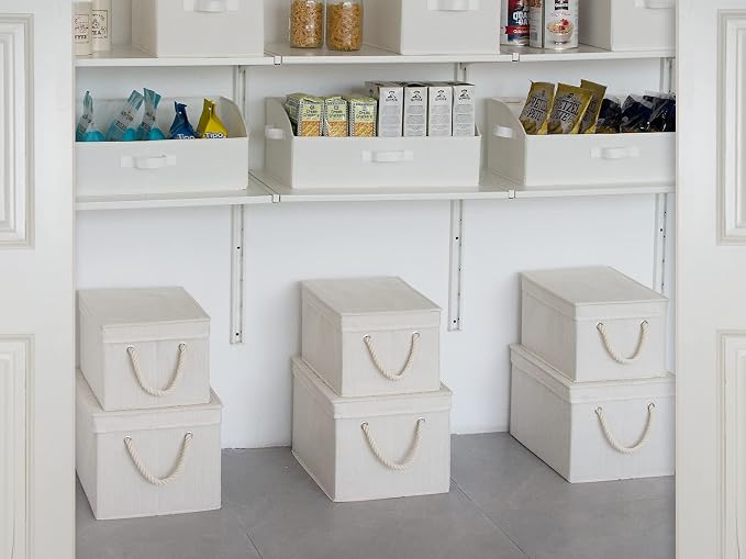StorageWorks Storage Bins with Lids, Decorative Storage Boxes with Lid and Soft - Image 7