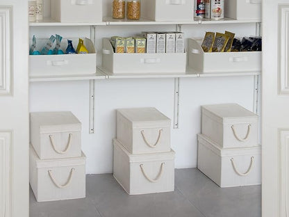 StorageWorks Storage Bins with Lids, Decorative Storage Boxes with Lid and Soft - Image 7