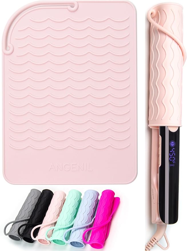 ANGENIL Flat Iron Silicone Mat and Travel Case by ANGENIL