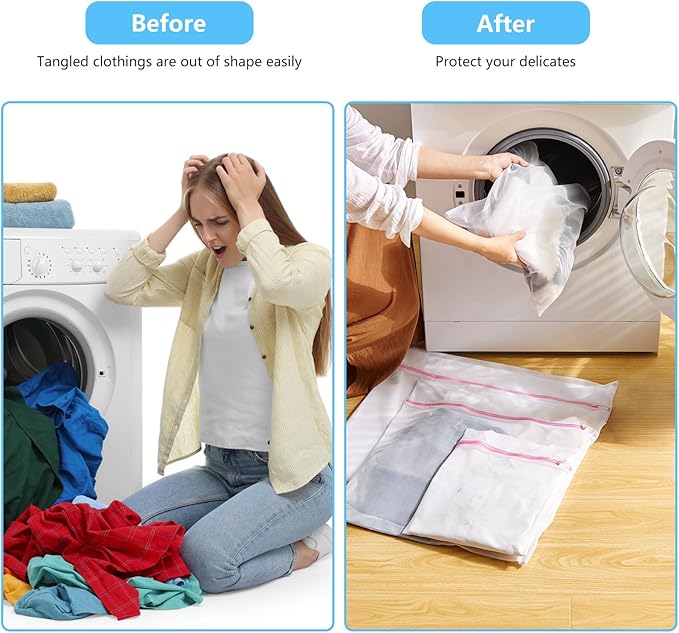 4Pcs Mesh Laundry Bags, Lingerie Bags - Image 6