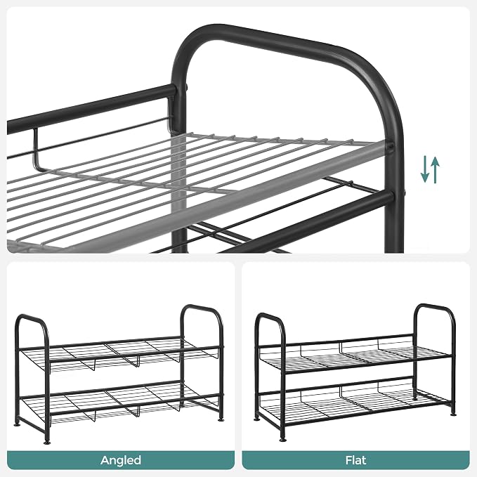 SONGMICS Shoe Rack, 2 Tier Shoe Organizer - Image 4