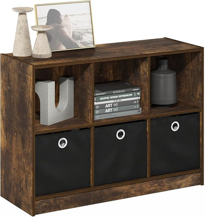 Furinno Basic Book Shelf, 6-Cube Bookshelf by Furinno-FitsYourSpaceFitsYourBudget