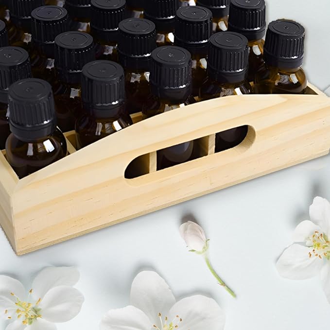 2 PCS Wooden Essential Oil Bottle Storage Box, Essential Oil Holder Detachable - Image 5