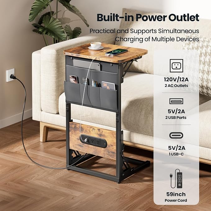 HLDIRECT C Shaped End Table - Image 4