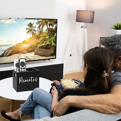 Remote Control Holder, Wooden TV Controller Holder, Desk Organizer - Image 5
