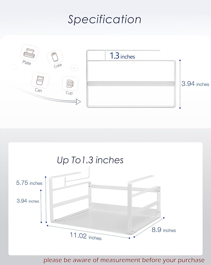 Nxconsu 2Pack Under Shelf Storage Basket Organizer Hanging Holder - Image 2
