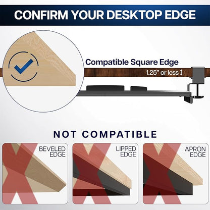 VIVO Large Keyboard Tray Under Desk Pull Out - Image 9