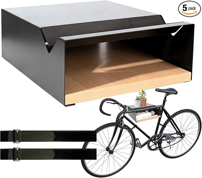 MOSHAY Bicycle Wall Mount S-Rack Bicycle Holder Aluminium Wood by MOSHAY