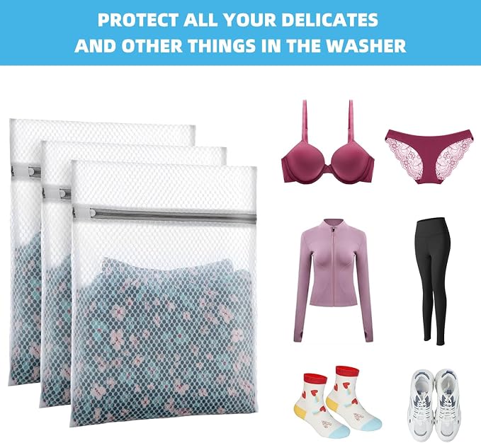 Honeycomb Mesh Laundry Bags for Delicates - Image 7