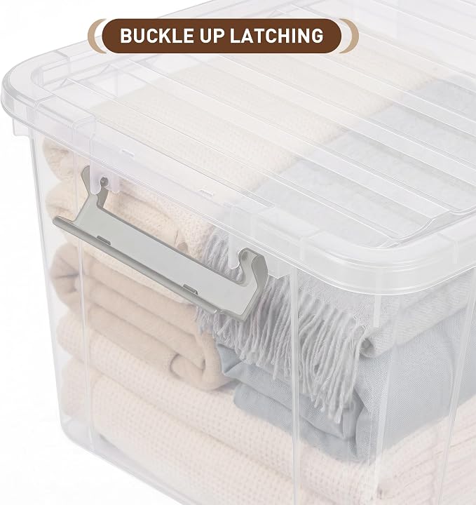 Citylife 6 Packs 69 QT Plastic Storage Bins - Image 3