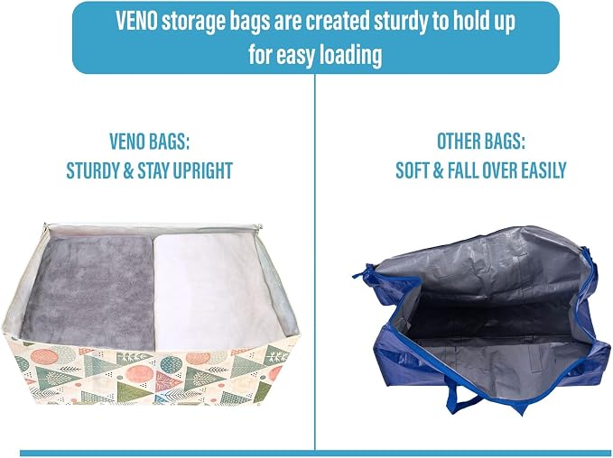 VENO 6 Pack Moving Bags and Large Christmas Decoration Storage Bins - Image 5