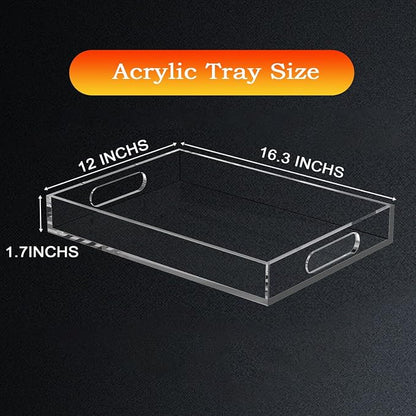Acrylic Organizer Tray with Handle - Image 2