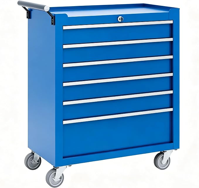 Garvee Rolling Tool Chest, 6 Drawers Tool Storage Cabinet, Toolbox by Garvee
