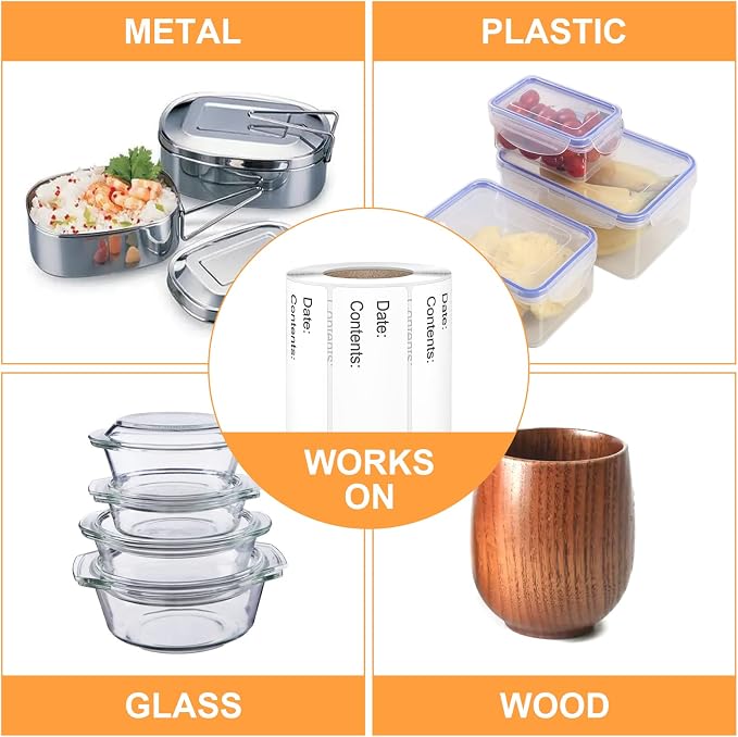 500pcs Food Labels, 1 x 3 Inch Freezer Labels Removable - Image 9