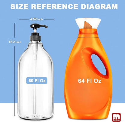 GMISUN Laundry Detergent Dispenser, 2 Pack Liquid Laundry Soap Dispenser - Image 2