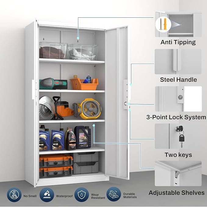 Metal Garage Storage Cabinet - Image 7