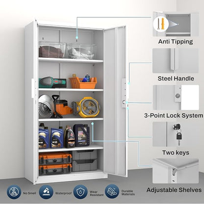 Metal Garage Storage Cabinet - Image 7