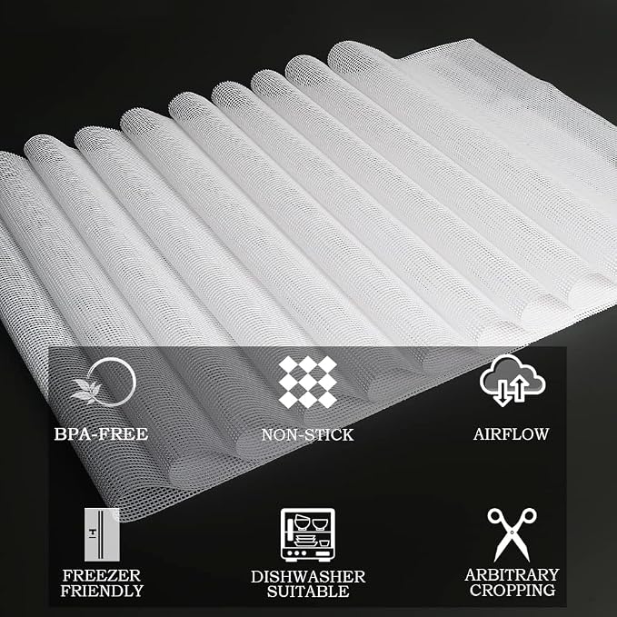 Mesh Silicone Dehydrator Sheets, 10x11 in 10 Pcs/Sets - Image 6