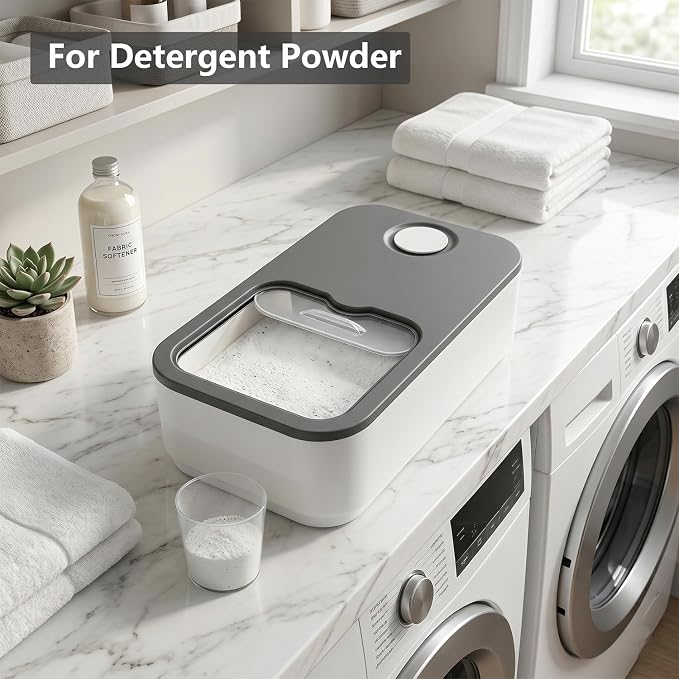 2.6GAL Laundry Powder Container, Powder Laundry Detergent Container, Plastic - Image 5