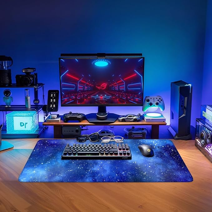 Starry Sky Gaming Mouse Pad 31.5"x11.8"Desk Mat Anti-Slip Rubber Base & Durable - Image 9