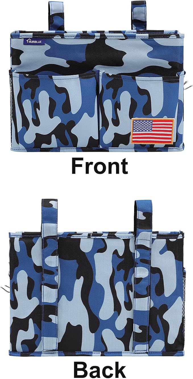 Surblue Bedside Caddy Hanging Bed Organizer Storage Bag Pocket - Image 2