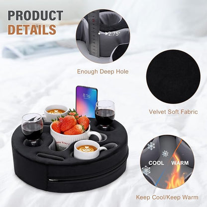 INNO STAGE Couch Cup Holder-Sofa Cup Holder Pillow | Couch Caddy Buddy | Drinks - Image 3