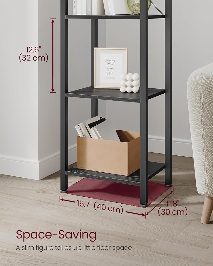 VASAGLE 6-Tier Bookshelf, Bookcase - Image 3