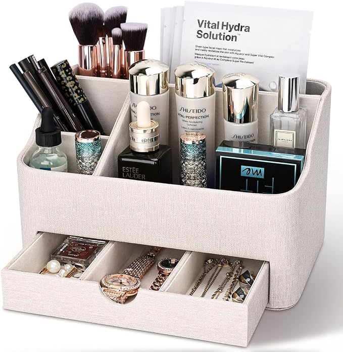 KINGFOM Desk Organizer with Drawer, Desk Organizer and Accessories 5 - Image 2