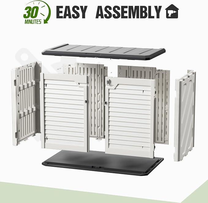 31 Cu.Ft Resin Outdoor Storage Cabinet - Image 5