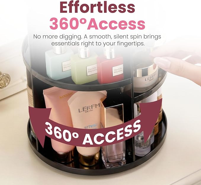 360 Rotating Makeup Organizer - Image 3