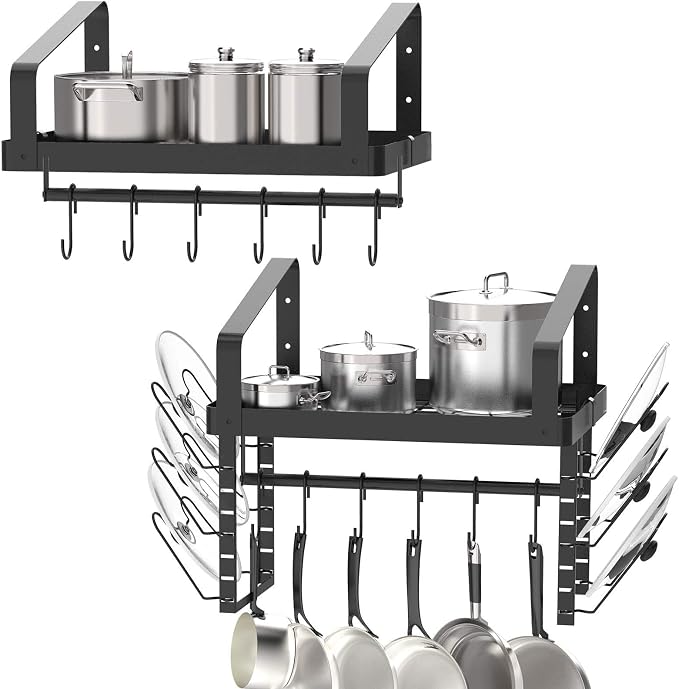 X-cosrack Pot Racks Wall Mounted Set of 2, by X-cosrack
