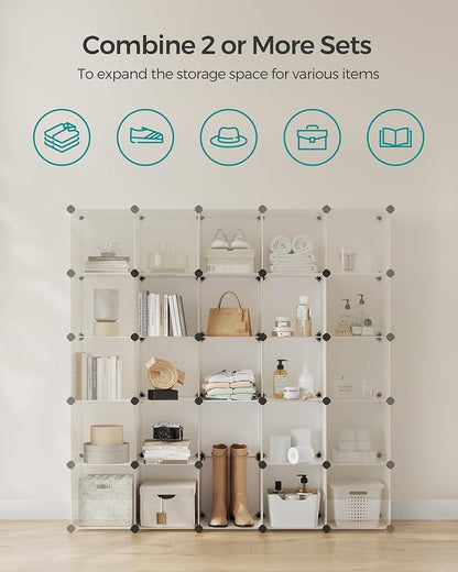 SONGMICS Cube Storage Organizer, Book Shelf, Closet Organizers and Storage - Image 5