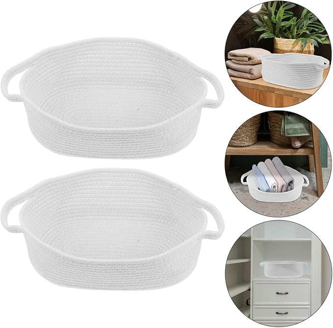 BESPORTBLE 2pcs Cotton Rope Storage Baskets - Image 9