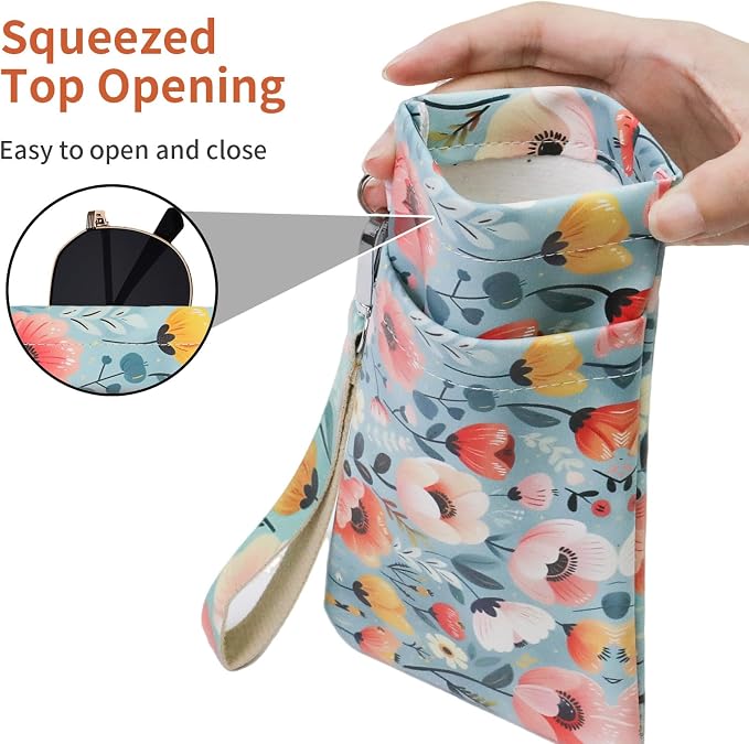 Double Eyeglass Case Soft Dual Glasses Case - Image 4