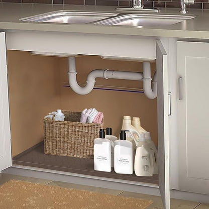 Under Sink Mat, Silicone Waterproof Under Sink Liner, Sink Cabinet Organizer - Image 3